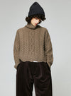 Knitted Yak Wool Turtleneck Sweater