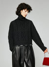 Knitted Yak Wool Turtleneck Sweater