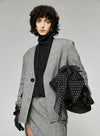 V-Neck Wool Suit Jacket