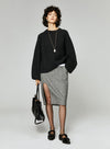 French Yak Oversized Balloon Sleeve Sweater