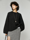 French Yak Oversized Balloon Sleeve Sweater