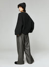 French Yak Oversized Balloon Sleeve Sweater