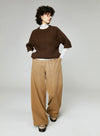 Straight Casual Wide-Leg Pants