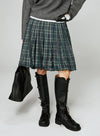 Retro Plaid A-Line Short Skirt