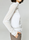 High Collar Long Sleeved T-Shirt