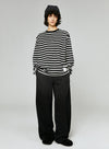 Striped Loose Long-Sleeved T-Shirt