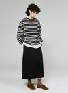 Casual High Waist Sweatshirt Skirt