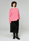 Striped Loose Long-Sleeved T-Shirt