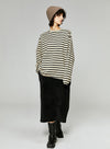 Striped Loose Long-Sleeved T-Shirt