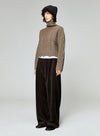 Retro Corduroy Wide Leg Trousers