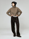 Retro Corduroy Wide Leg Trousers