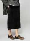 Corduroy Straight Leg Skirt