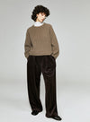 Retro Corduroy Wide Leg Trousers