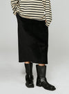 Corduroy Straight Leg Skirt