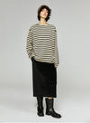 Corduroy Straight Leg Skirt