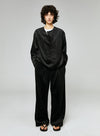 Retro Corduroy Wide Leg Trousers