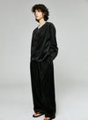 Retro Corduroy Wide Leg Trousers