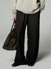 Soft Wide-Leg Casual Trousers