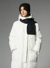 Black / White Long Down Jacket