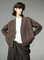 Flower Yarn V-Neck Wool Cardigan