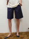 Sommer linned stribede shorts