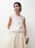 V-hals blomsterblonde tanktop