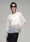 Rose Mesh Lace Blouse