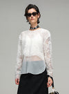 Rose Mesh Lace Shirt