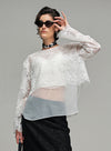 Rose Mesh Lace Shirt