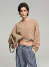 Cotton Short Sweatshirt