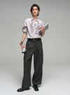 Casual High Waist Wide Leg Pants