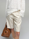 Linen Casual Wide-Leg Shorts