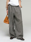 Linen Plaid Lounge Pants