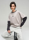 Neutral Style Patchwork T-shirt