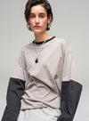 Neutral Style Patchwork T-shirt