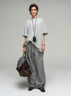 Linen Plaid Lounge Pants