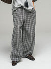 Linen Plaid Lounge Pants