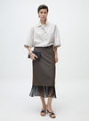 Fringed Brown Skirt