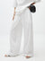 Black/White Long Wide Leg Pants