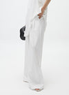 Black/White Long Wide Leg Pants