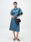 Waist-Tie Shirt Dress