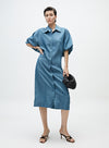 Waist-Tie Shirt Dress