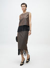 Fringed Brown Skirt