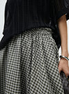 Modern Retro Plaid A-Line Skirt