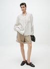 Sommer linned stribede shorts