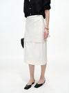 Layered Lace Pencil Skirt