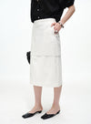 Layered Lace Pencil Skirt
