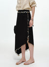 Asymmetrical Side Slit Skirt