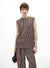 Linen Stripe Sleeveless Top