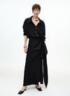 Breathable Oversized Collared Blouse
